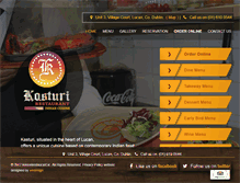 Tablet Screenshot of kasturirestaurant.ie